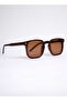 New Season UV400 Protected Unisex Sunglasses - BROWN - 3