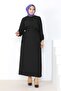 Shirt and Skirt Linen Two-Piece Set 1036 - Black