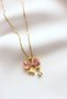 316L Stainless Steel Necklace - Pink Ribbon Steel Necklace with Zircon Stone - Anti Tarnish Necklace - Antiallergic