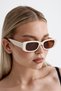 Beige Colored New Season Trend Model Unisex Sunglasses - 2