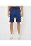 Men's Blue Elastic String Waistband Shorts
