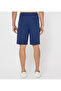 Men's Blue Elastic String Waistband Shorts - 2