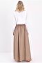 Black Linen Flared Skirt - 4