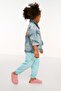 Blue Female Child Seasonal-Thin Pocket Elasticized Leg Knitted Sweatpants Tkdaw25Ea00005 - 3