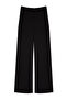 Siyah Wide Leg/Geniş Paça Yüksek Bel Dokuma Kumaş Pantolon TWOSS23PL00314 - 6