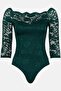ACC01267 Model Bardot Lace Bodysuit - 4