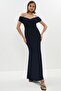 Bardot Cut Ruched Maxi Dress - BCC01152