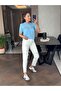 Poema Series Ripped Women's Mom Jean - Off White - 3