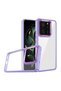 Xiaomi Mi 13t Pro Case Lux Cover with Colorful Edges Transparent Non-Peeling Coated Back