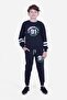 New York 91 Printed Boy's Black Tracksuit - 6