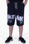 3-Piece Mixed Printed Double Pocket Boy's Navy Blue-Anthracite Capri - 3