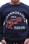 Team Dino Printed Boy's Bottom-Top Navy Blue Tracksuit - 4