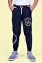 Basketball Printed Boy's Double Pocket Navy Blue Sweatpants