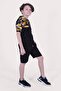 The Brand Fashion Text Printed Camouflage Pattern Boy's Bottom-Top Capri Suit - 3