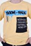 Boom Text Printed Capri Boy's Bottom-Top Yellow Set - 7