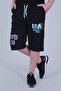Iba Text Printed Double Pocket Detailed Boy's Black Capri Shorts - 3