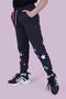 Heart and Star Pattern Detailed Girl's Anthracite Sweatpants