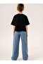 Girl's Wide Leg Stoned Denim Trousers - 6