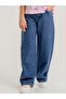 Girl's Wide Leg Stoned Denim Trousers - 8