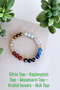 Gemini Zodiac Bracelet (Citrine, Tiger's Eye, Aquamarine, Crystal Quartz, Agate) - 3