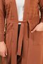 Women's Knitwear Large Size Cardigan Long V-Neck Dried Rose - 3