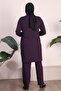 Women's Plus Size Hijab Clothing Seasonal Combed Cotton Suit - 8
