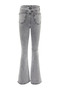 Zoe Liana Smoked Flare Jeans High Waist Flare Jeans Comfortable (Extra Comfortable) Drv - 6