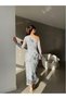 DRESS FOIL DETAIL TULLE DRESS - 4