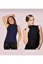 Half Turtleneck Lycra Flexible Women's Bodysuit - Zero Sleeve, 2 Pack (2 Pieces) - 2