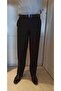 Classic Cut Black Fabric Trousers - 4