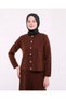 Women's Knitwear Skirt Cardigan Set 23319 - 6