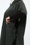 Women's Mold Green Side Lace Hooded Poncho 4304 - 3
