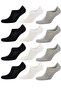 Men's 12-Piece Mixed Color Bamboo Sneakers Socks Set Anti-Slip Non-Slip 10601 - 2