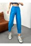 Women's Blue Leg-Tie Linen Trousers - 2