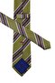 Men's Lorenzi Style Green Line Pattern Italian Silk Tie Ik829 - 2