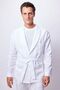 100% Linen White Suit Blazer Jacket & Trousers - 6