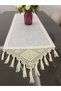 Glitter Gardenia Fabric Runner with Knitted Motif (Special Size Made) - 4