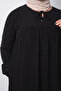 Collar Lace-Up Mevlana Cut Pocketed Hijab Dress - 8