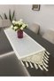 Glitter Gardenia Fabric Runner with Knitted Motif (Special Size Made) - 3