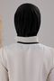 Women's Hijab Practical Snap-On Sandy Scarf Ready-To-Wear Sea Pool Compatible Cap Black - 5