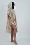 Poncho Muslin Fabric Cotton Beach Clothing Wrap Water Absorbent High Oversize Unisex Poncho - 3