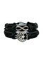Tree of Life Infinity Figured 2-Piece Handmade Genuine Leather Bracelet