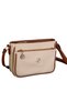 Women's 5 Compartment Crossbody Bag with Adjustable Strap Compartment Interior Design Black