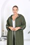 WOMEN'S PLUS SIZE Woven Viscose PANTS AND CARDIGAN TOP AND BOTTOM SET - 6