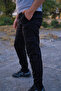 Black Jogger - Cargo Pocket Trousers - 2