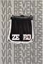 Zero Future Printed Black Jersey Sports Training Shorts