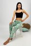 Women's 100% Cotton Breathable Fabric Elastic Waist Pattern Printed Under Pajamas Mint Cat Dog - 7