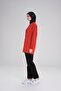 Soft Textured Oversize Tile Basic Casual Sweatshirt Act-22 - 2