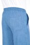 New Season Men's Blue Linen Look Shorts, Summer Comfortable Cut Shorts with Elastic Waist - 8