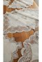 Linen Gardenia Wearing Laced Luxury Living Room Set 5 Pieces Cream - 3